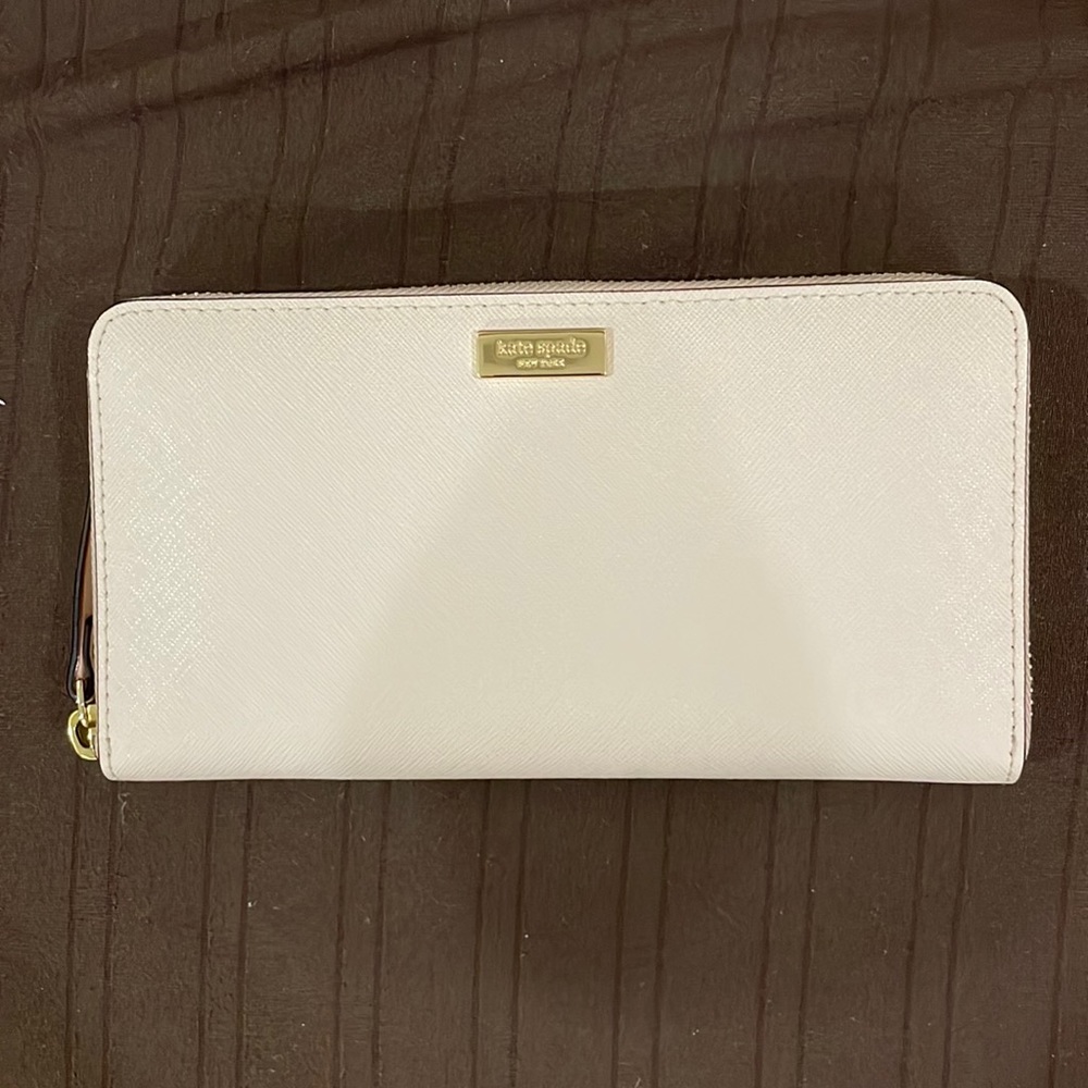 NWOT Kate Spade light newbury lane pink large zipper around wallet